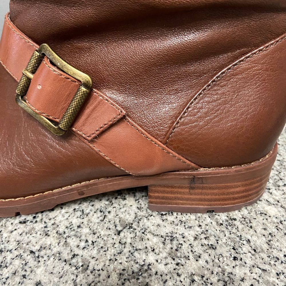 SOFFT Somers/Somers II Womens Brown Leather Ankle Boots 8.5 Buckle Straps Zipper - Picture 15 of 17